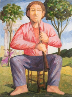 Piper - Oil Paint by Lucio Castagneri - 1990s