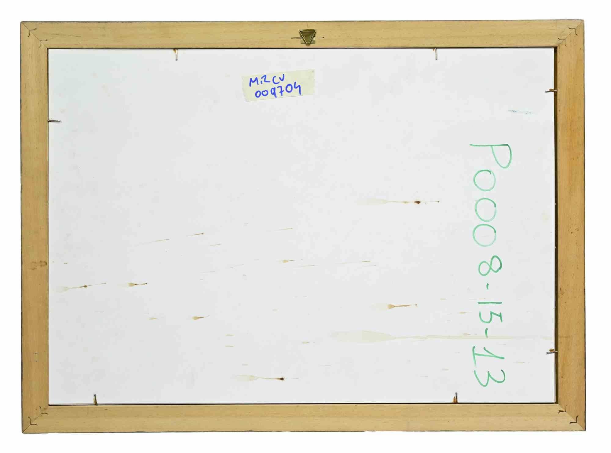 El Tíber (Roma) - Dibujo de Michelangelo Cupisti - Años 90 en venta 3