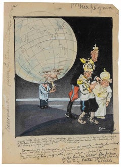 El Globo - Dibujo de Gabriele Galantara - 1909