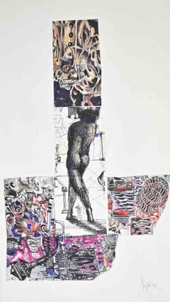 Composizione surreale - Disegno di Alberto Inglesi - 1996