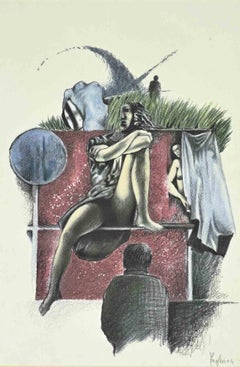 Una ragazza - Disegno di Alberto Inglesi - 2004