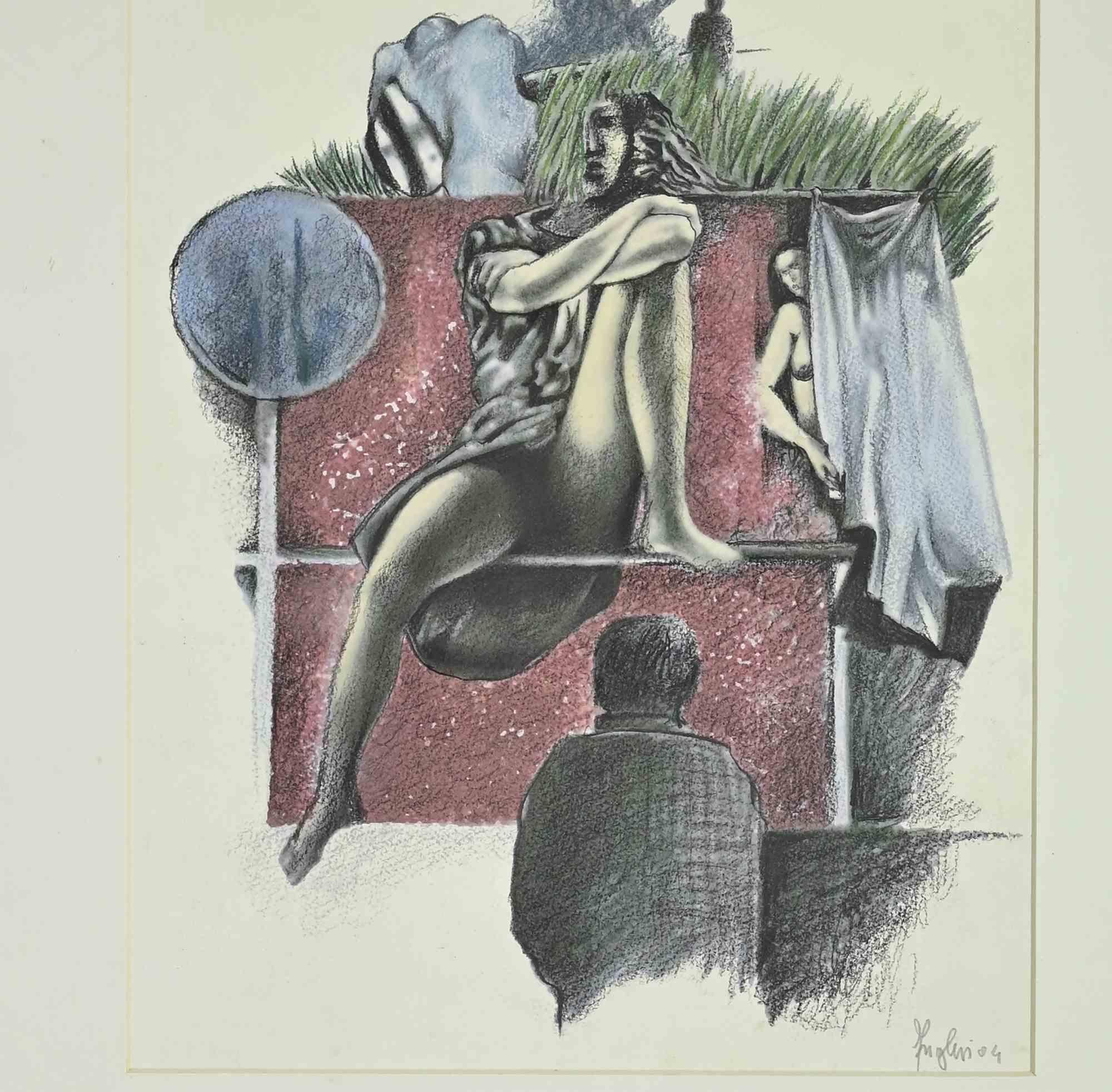 Una chica - Dibujo de Alberto Inglesi - 2004 en venta 2
