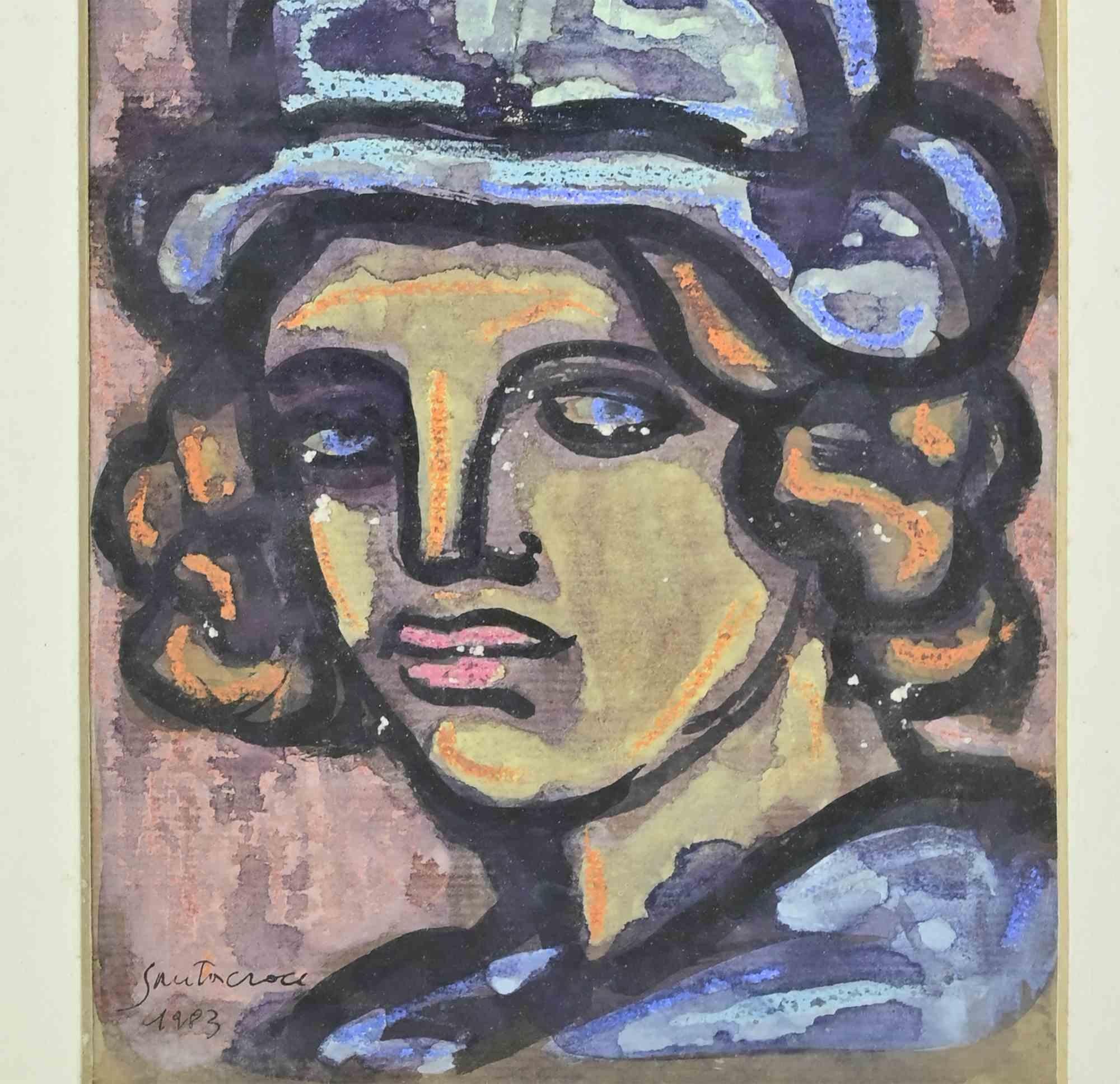 Ritratto - Disegno di Antonio Santacroce - 1983 in vendita 3