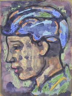 Ritratto di ragazzo - Disegno di Antonio Santacroce - Anni '80