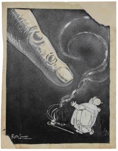 Die Bestrafung - Zeichnung von Gabriele Galantara - 1909