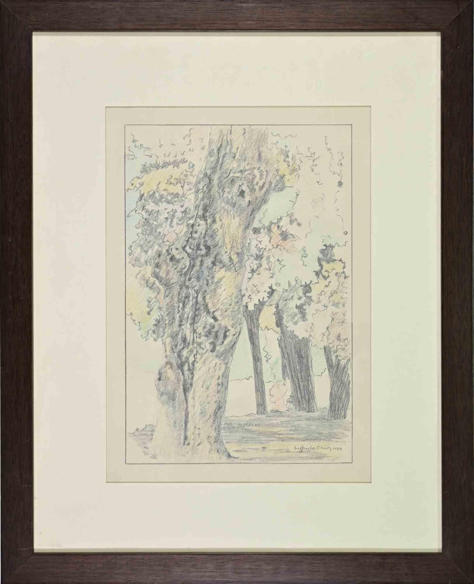 In the Wood - Disegno di Sigfrido Oliva - 1989 in vendita 1