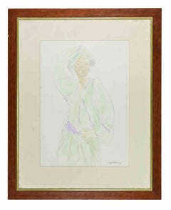 Donna - Disegno di Sigfrido Oliva - Anni '80