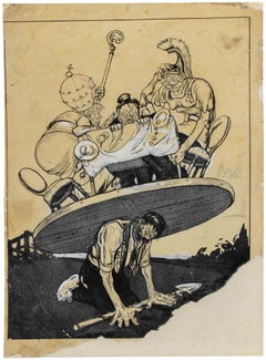 Das Abendmahl - Zeichnung von Gabriele Galantara - 1908