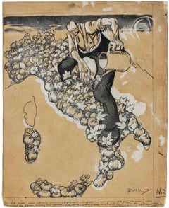 Italien - Zeichnung von Gabriele Galantara - 1908