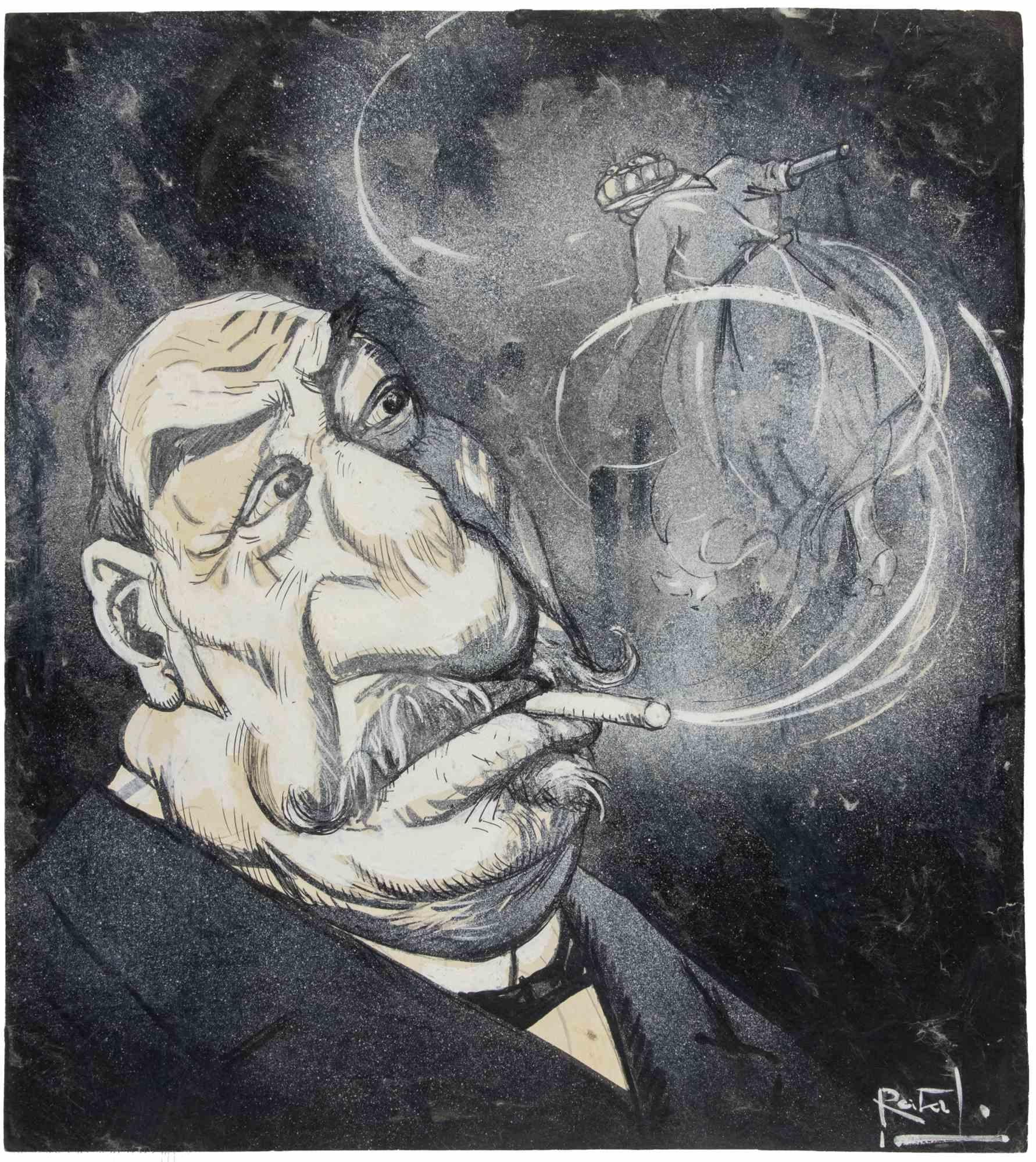 Gabriele Galantara Portrait Drawings and Watercolors