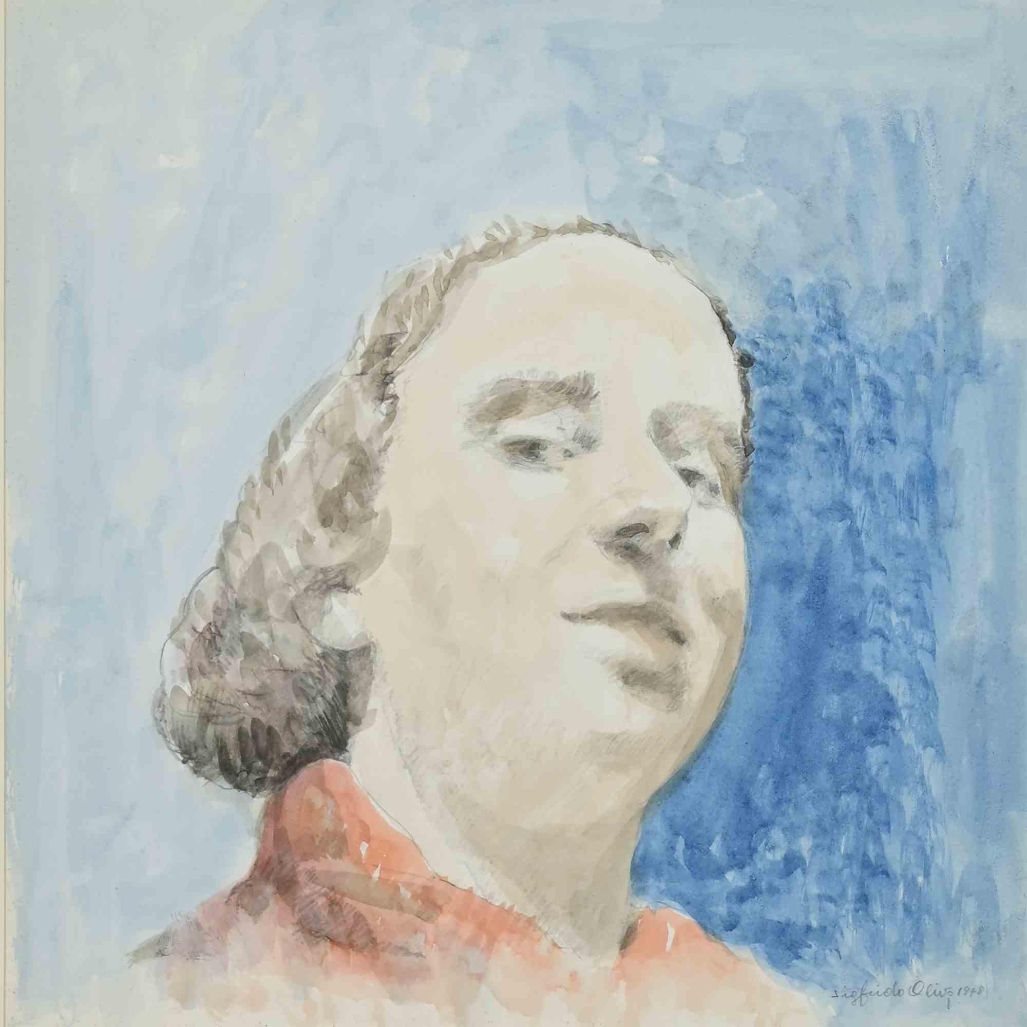 Portrait - Drawing by Sigfrido Oliva - 1978 For Sale 1