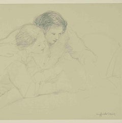Girls - Drawing by Sigfrido Oliva - 1980s