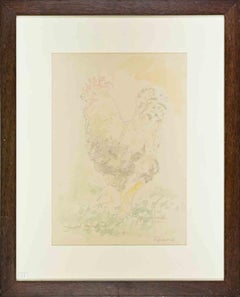Rooster - Drawing by Sigfrido Oliva - 1990s