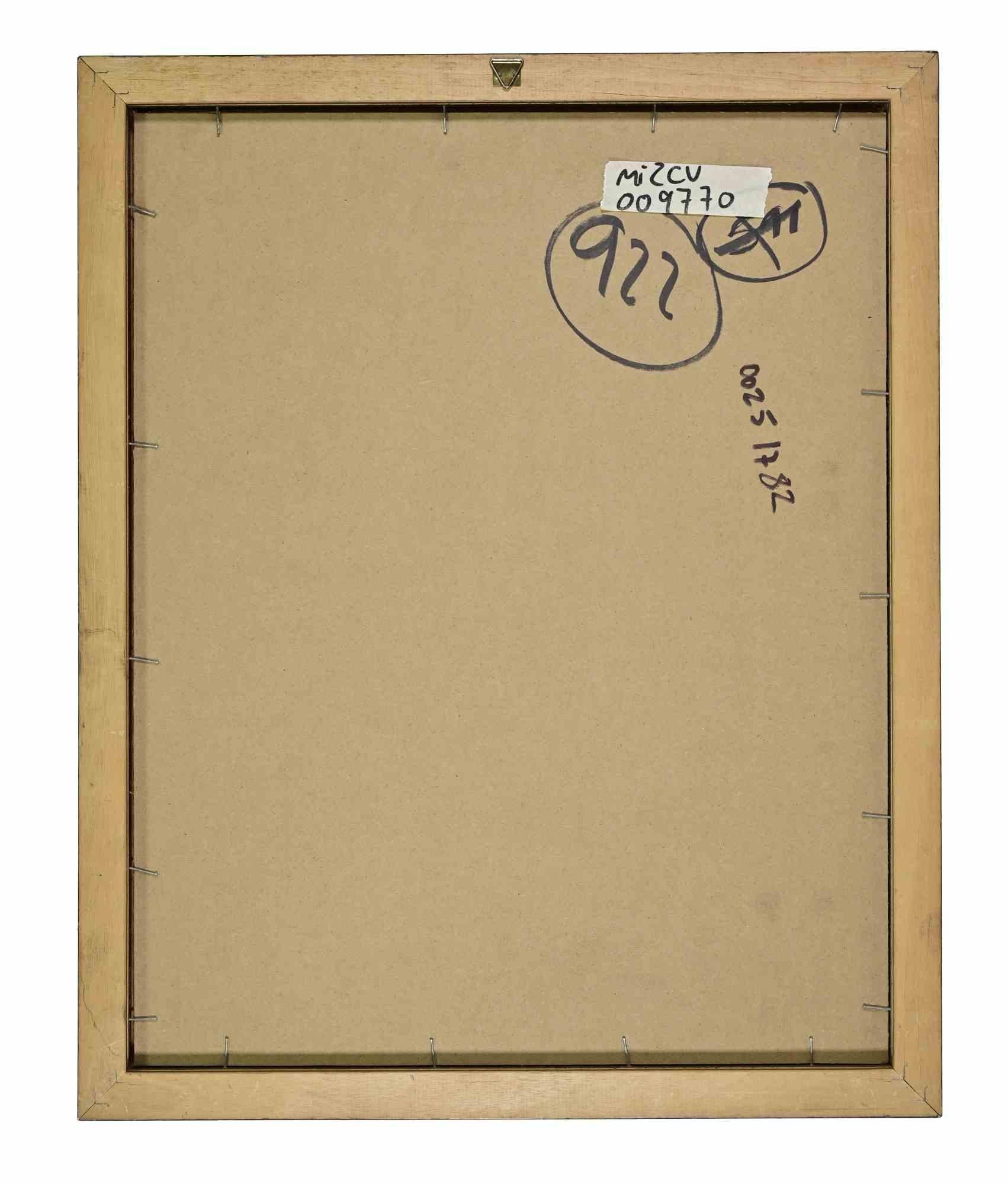 Portrait - Dessin de Sigfrido Oliva - 1980 en vente 2