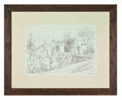 Paesaggio - Disegno di Sigfrido Oliva - Anni '80