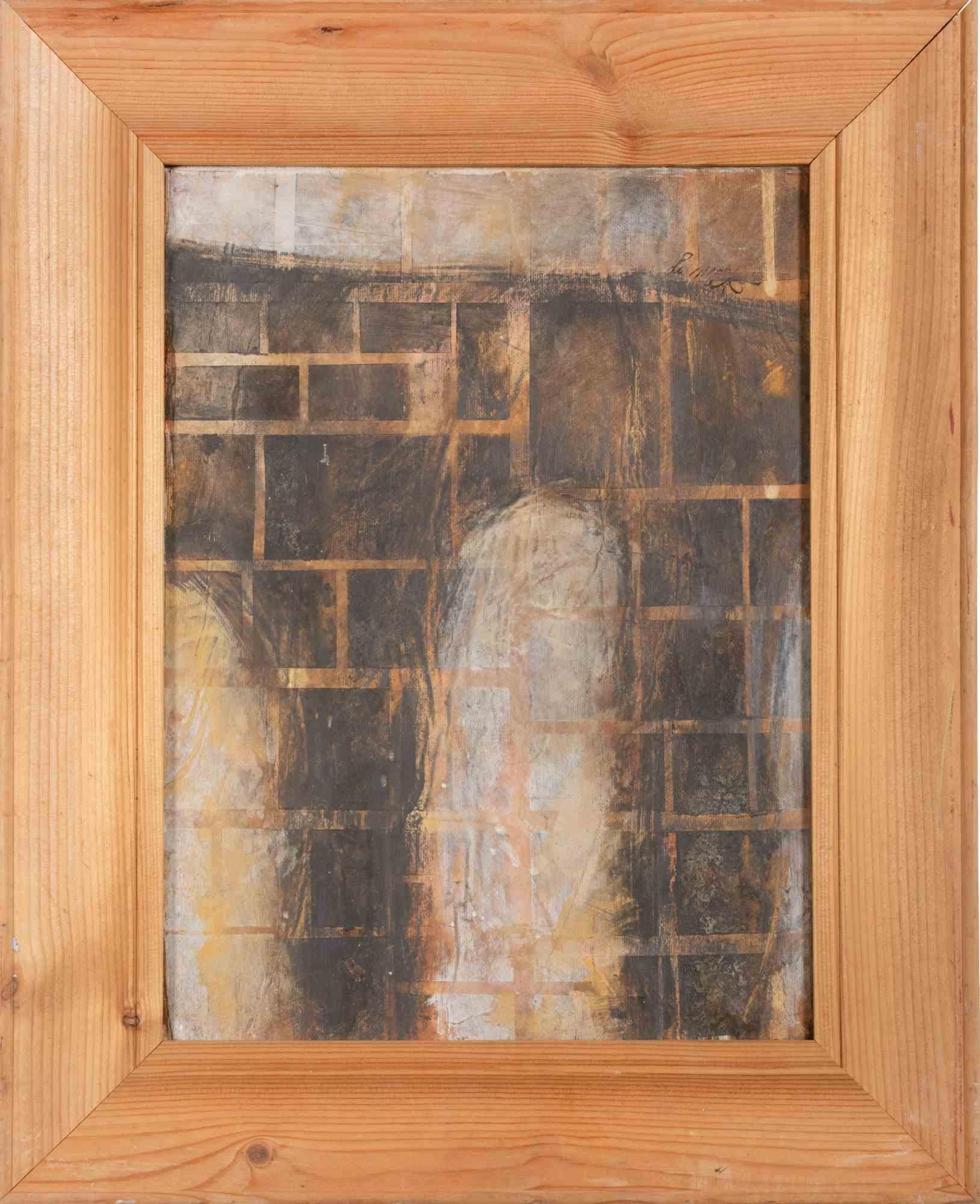 Die Wand - Gemälde von Paolo La Motta - 2000er Jahre