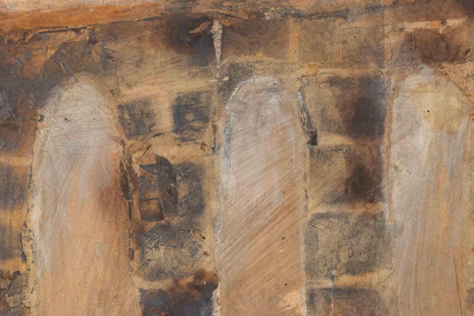 The Wall - Paint by Paolo La Motta - 1998 For Sale 1