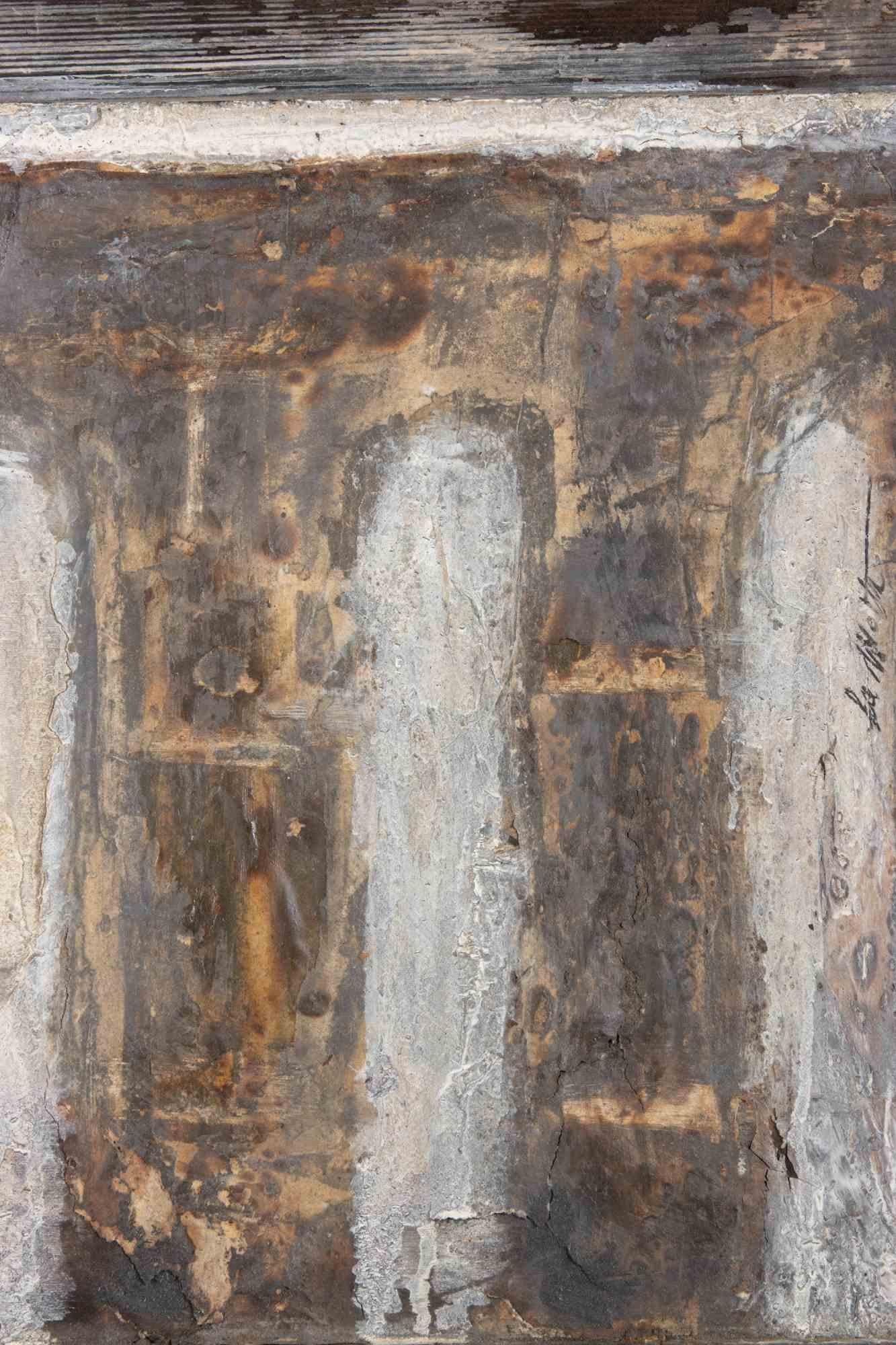 Landscape - Paint by Paolo La Motta - 1998 For Sale 1