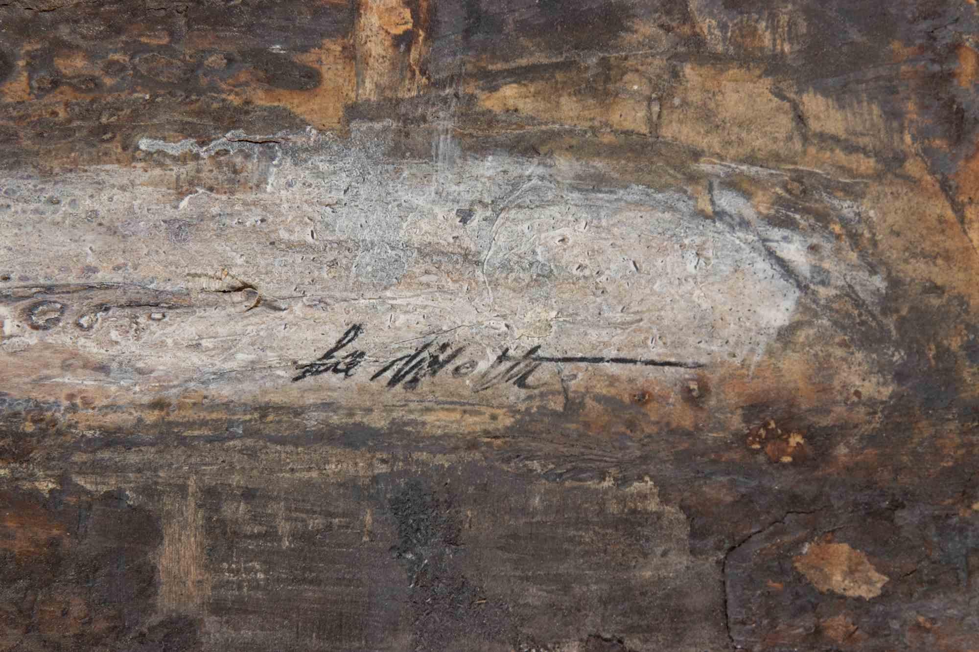 Landscape - Paint by Paolo La Motta - 1998 For Sale 2