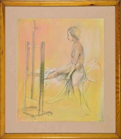 Nude - Drawing by Giovanni Gromo - 1980s