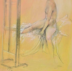 Nude - Drawing by Giovanni Gromo - 1980s