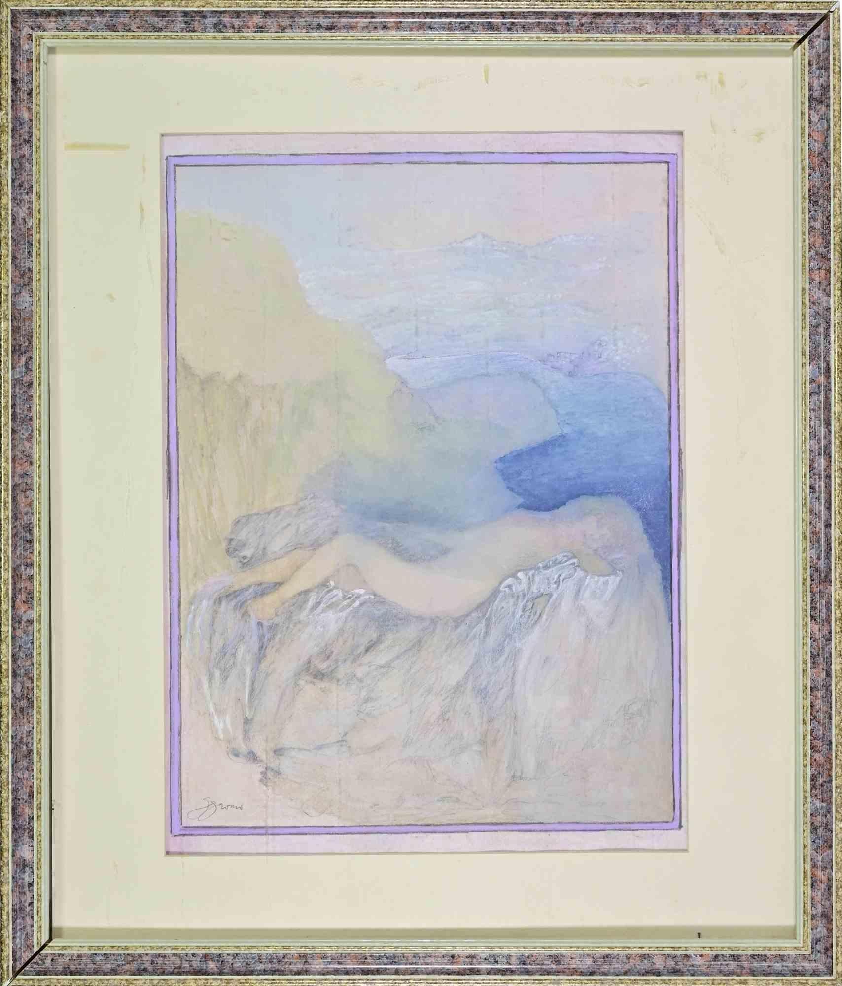 Framed Drawings and Watercolor Paintings