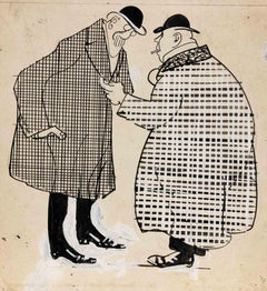 The Gentlemen - Drawing by Gabriele Galantara - 1907