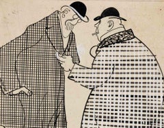 The Gentlemen - Drawing by Gabriele Galantara - 1907