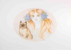 Retrato - Litografía de Felicita Frai - Años 80