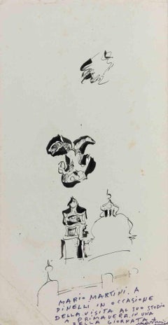 Sketch - Drawing by Mario Martini - mid-20th Century