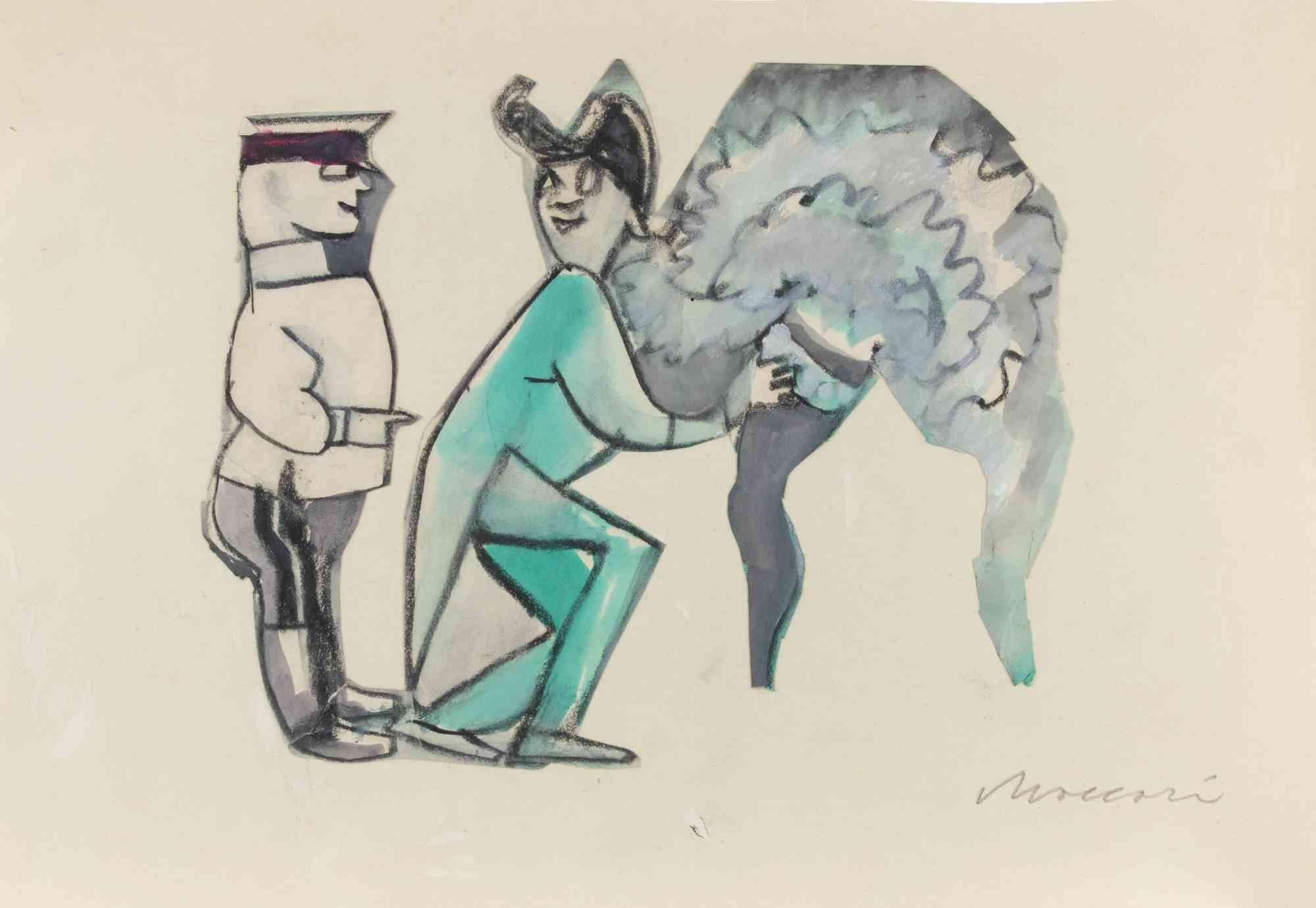 Small Figurative Zeichnungen und Aquarelle