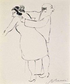 The Couple - Drawing by Mino Maccari - 1935 ca