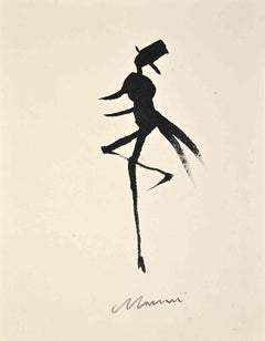 At the Party - Drawing by Mino Maccari - 1950s