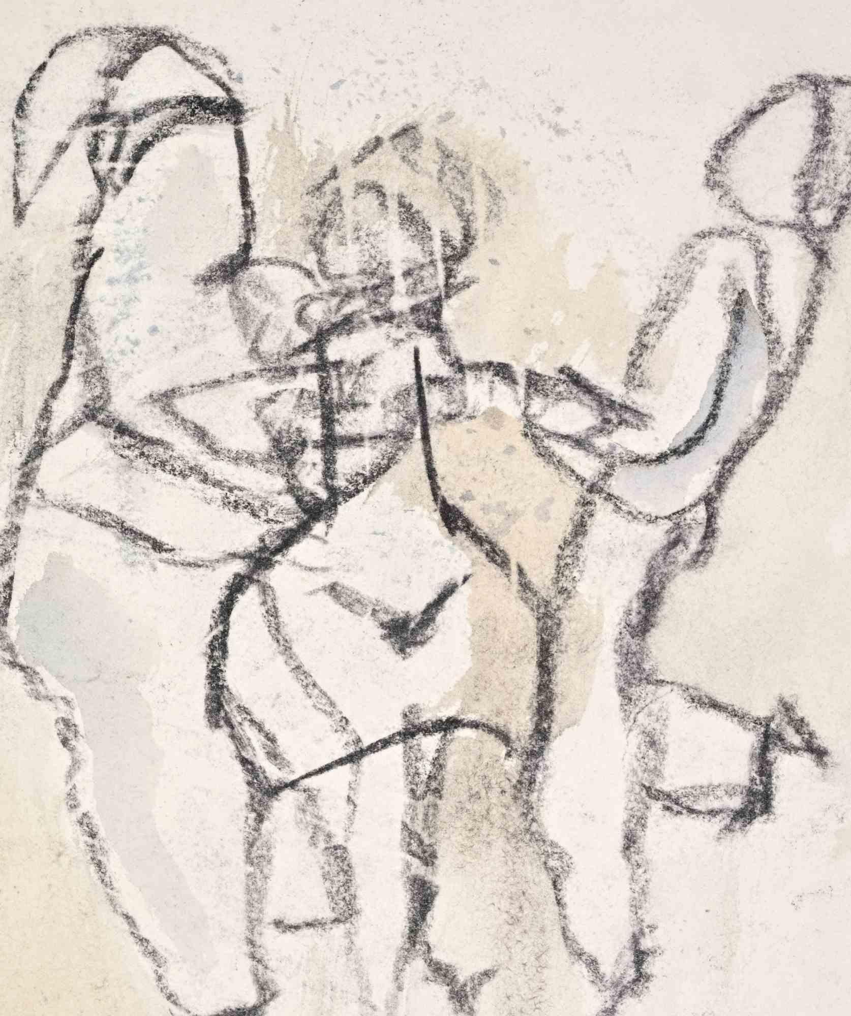 La danse - Dessin de Mino Maccari - 1980 en vente 1