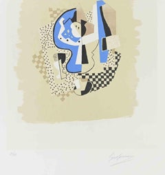 Still Life with Fruit Bowl - Lithograph by Gino Severini - 1960s