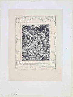 The Destruction of Job's Sons - Etching by William Blake - 1825 (1826)