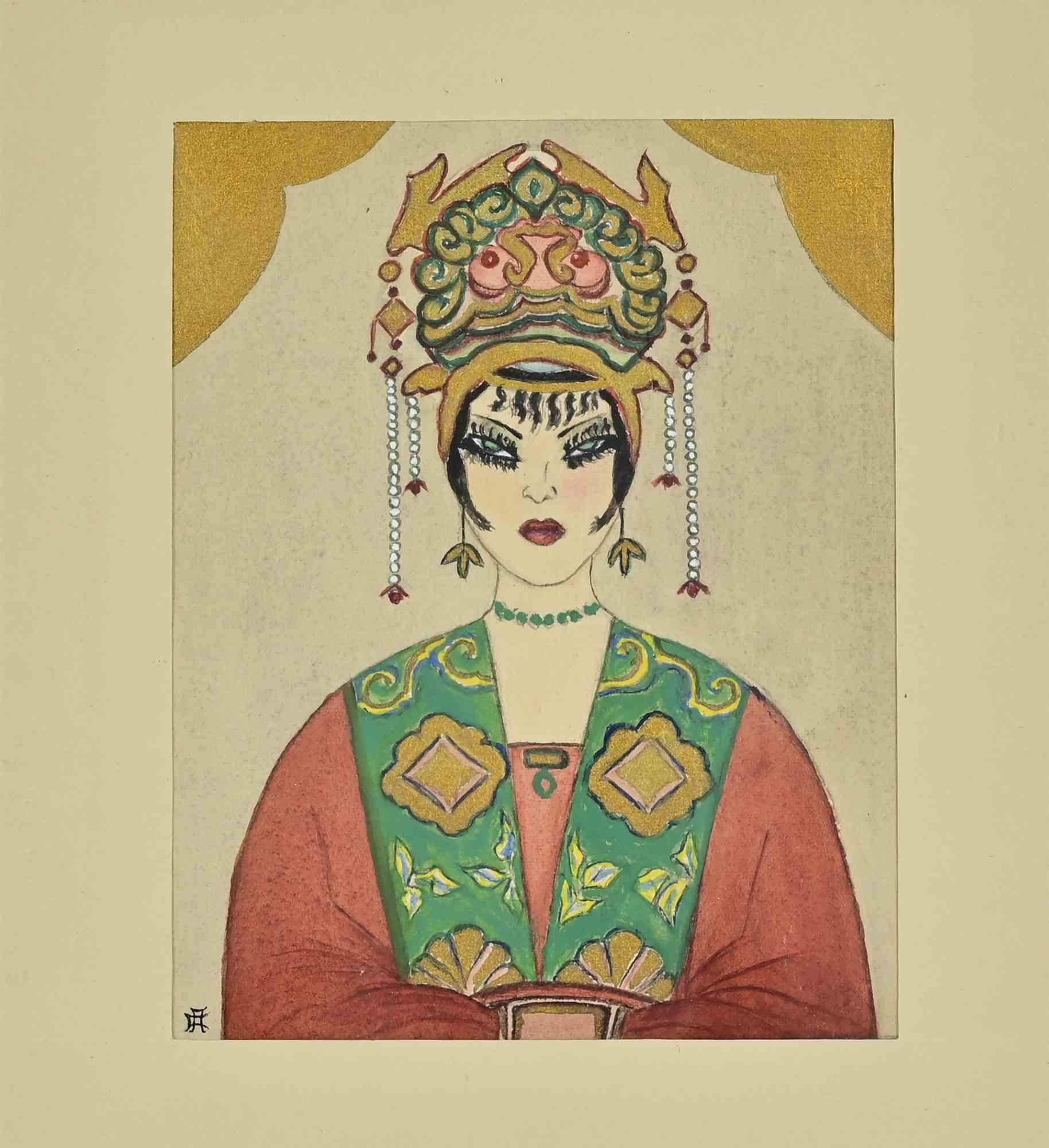 Sketch For Turandot - Drawing - Early 20th Century - Art by Unknown