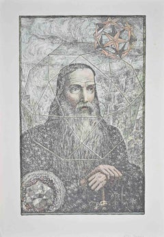 The Creator - Lithograph by Hans Thoma - 1919 ca