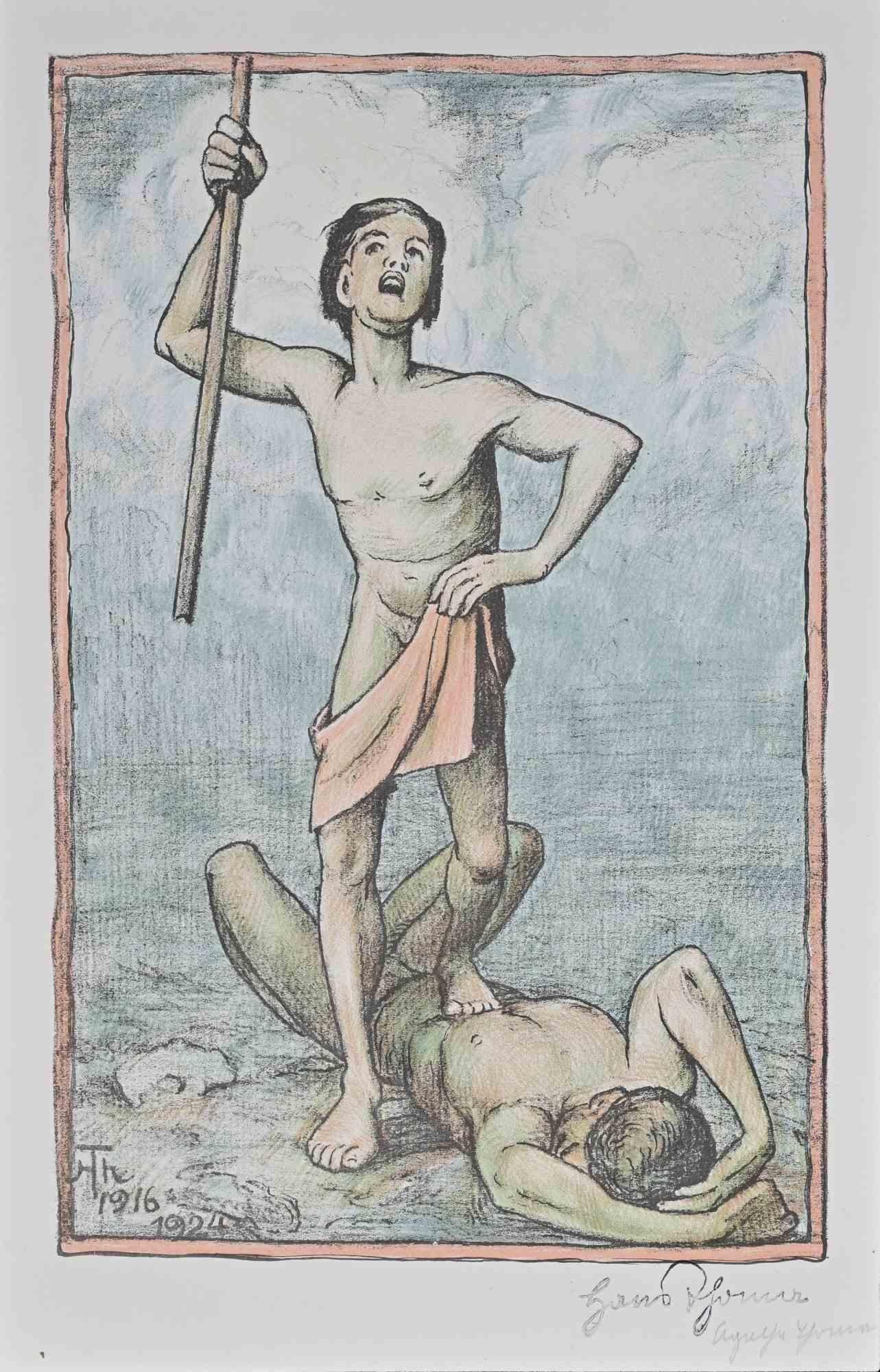 The Victory - Lithograph by Hans Thoma - 1924