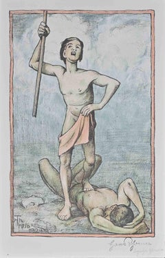 The Victory - Lithograph by Hans Thoma - 1924