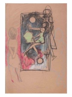 Das Mondlicht - Zeichnung von Mino Maccari - 1960 ca.