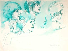1960er Zeichnungen und Aquarellbilder