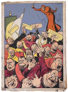 Associationism - Drawing by Gabriele Galantara - 1904