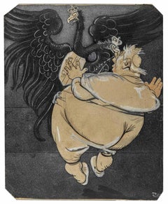 Nightmares - Drawing by Gabriele Galantara - Early 20th Century