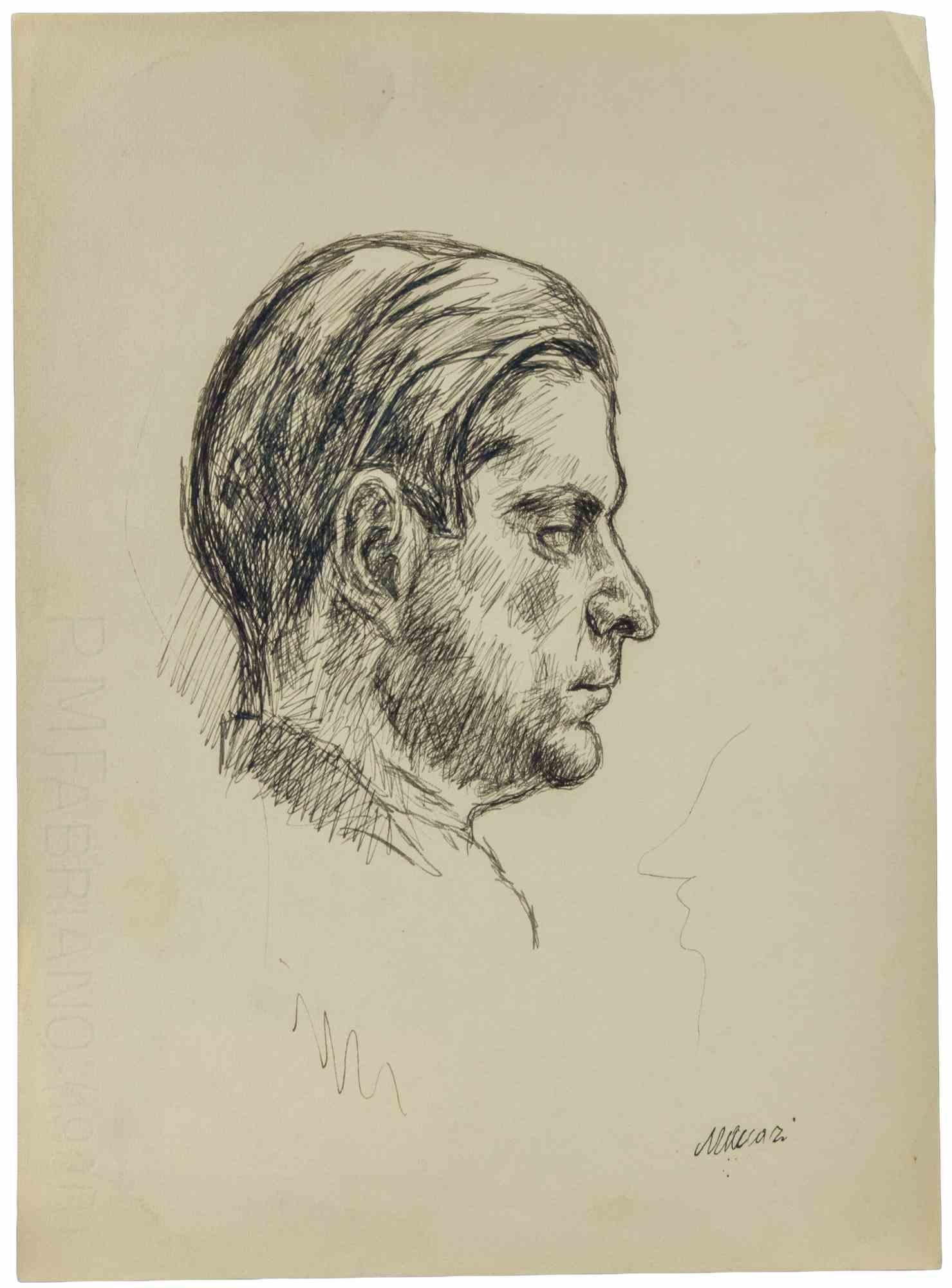 Pen drawing on paper realized by Mino Maccari in 1930 ca.

Hand signed lower right.

Very good condition.