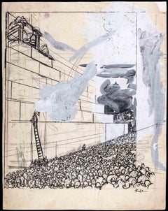 Sketch for a Satire - Drawing by Gabriele Galantara - Early 20th Century