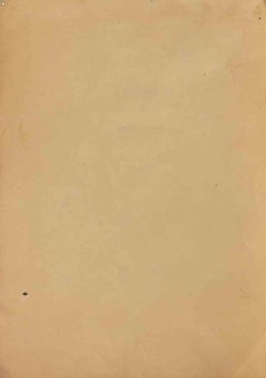 The Night Walk - Drawing attr. to Lucie Navier - Mid-20th Century