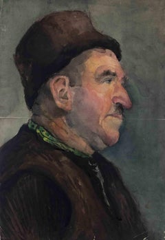 Portrait - Drawing by Svetlana Mihailova - Mid-20th Century