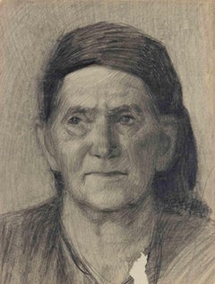 Portrait - Drawing by Svetlana Mihailova - 1970s