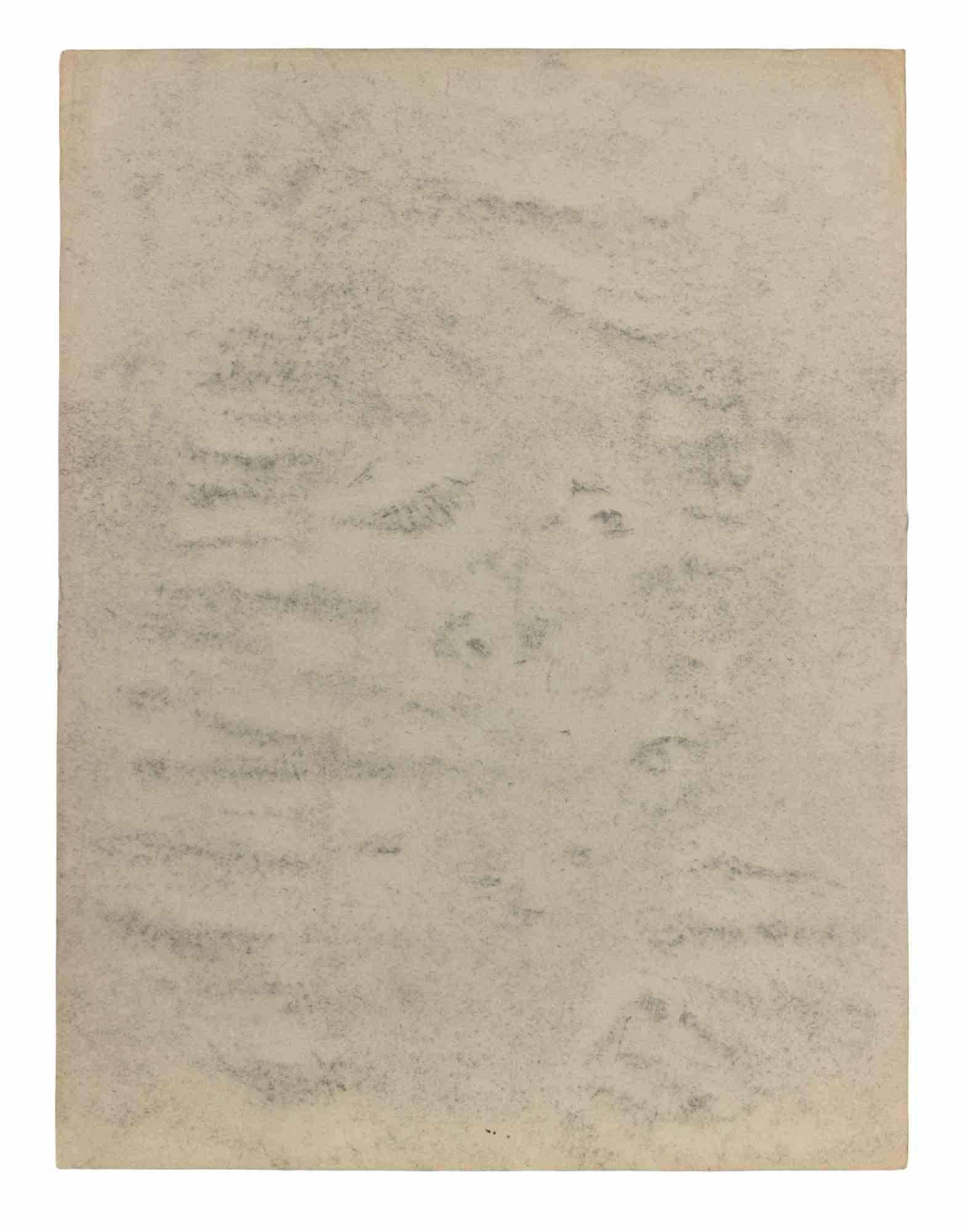 Porträt - Zeichnung von Svetlana Mihailova - 1970er Jahre im Angebot 1